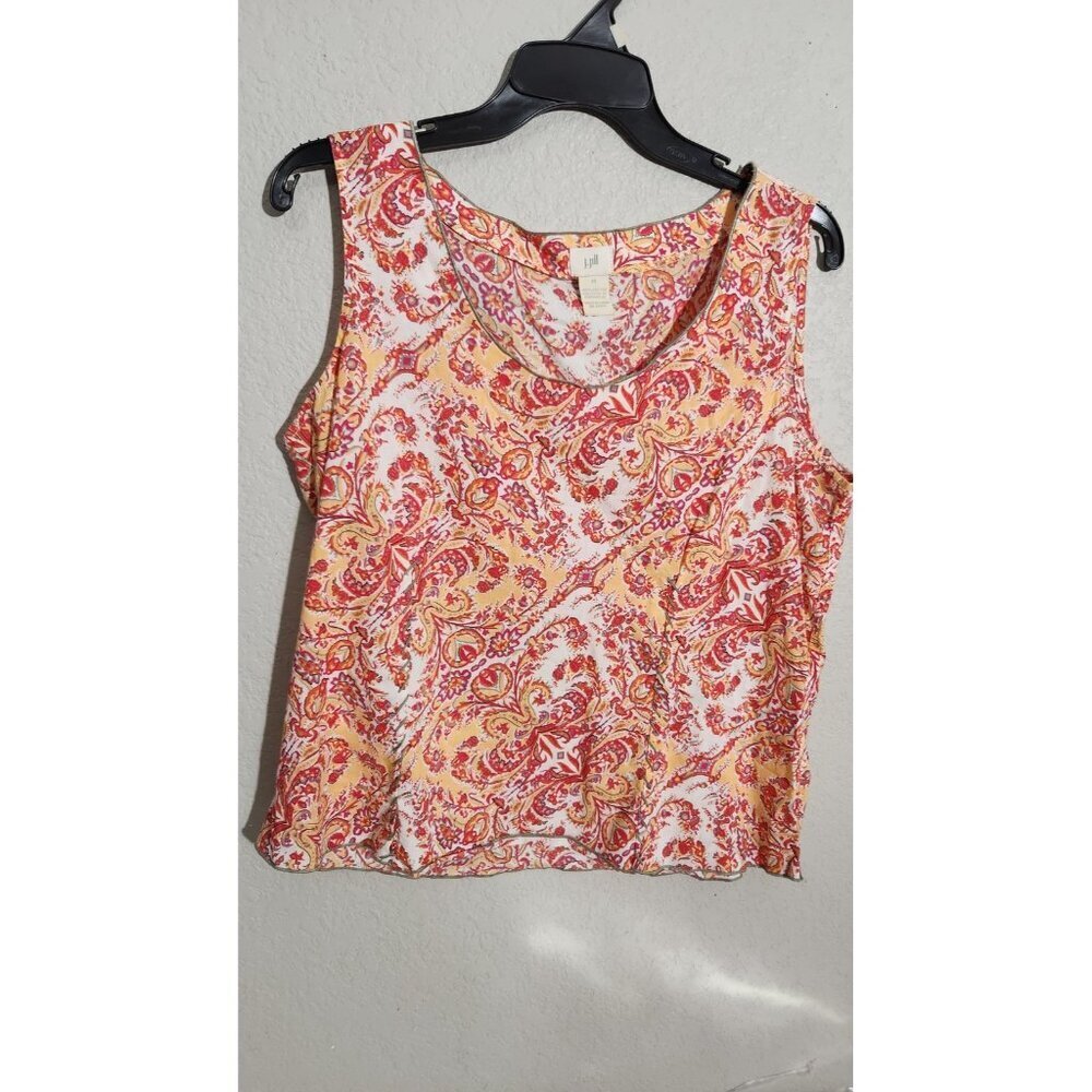 J Jill Tank Top Medium Paisley